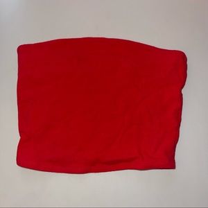 Garage red tube top